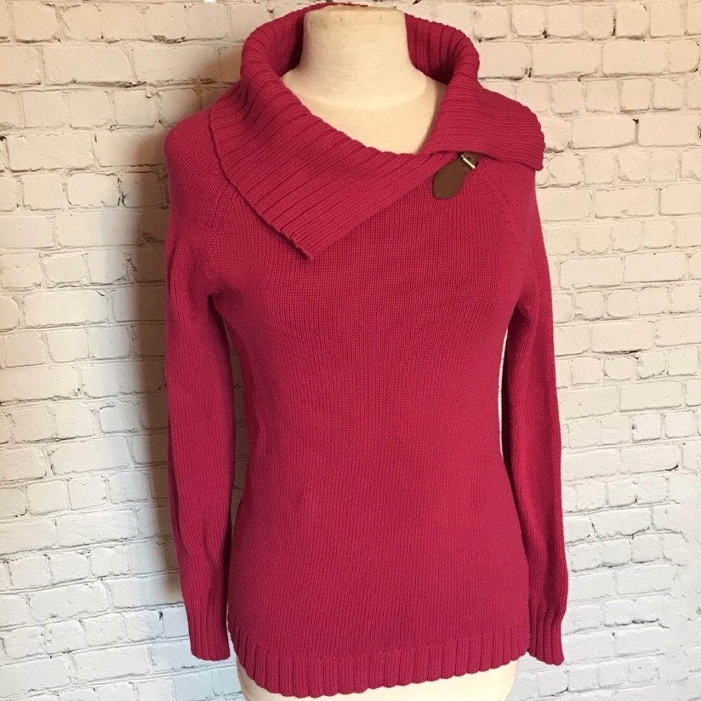 TALBOTS A-symmetric Neckline Sweater